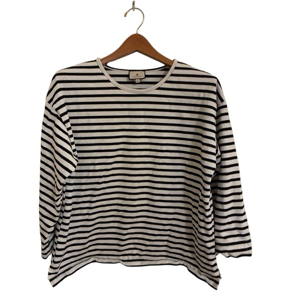 Tuckernuck Heavyweight Jersey Breton Stripe Shirt - Picture 2 of 3